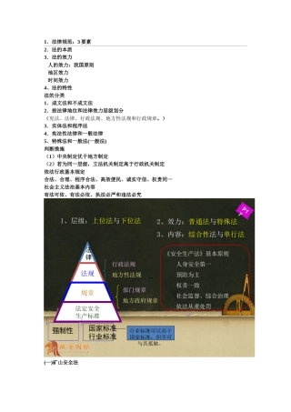 2024年注册安全工程师法律法规考试重点