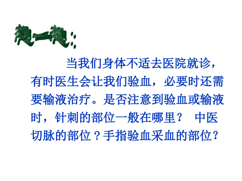 血流的管道血管PPT培训课件_第1页