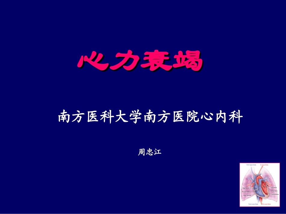 心力衰竭心内科PPT培训课件_第1页