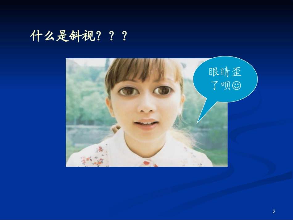 斜视患者的护理PPT培训课件_第2页