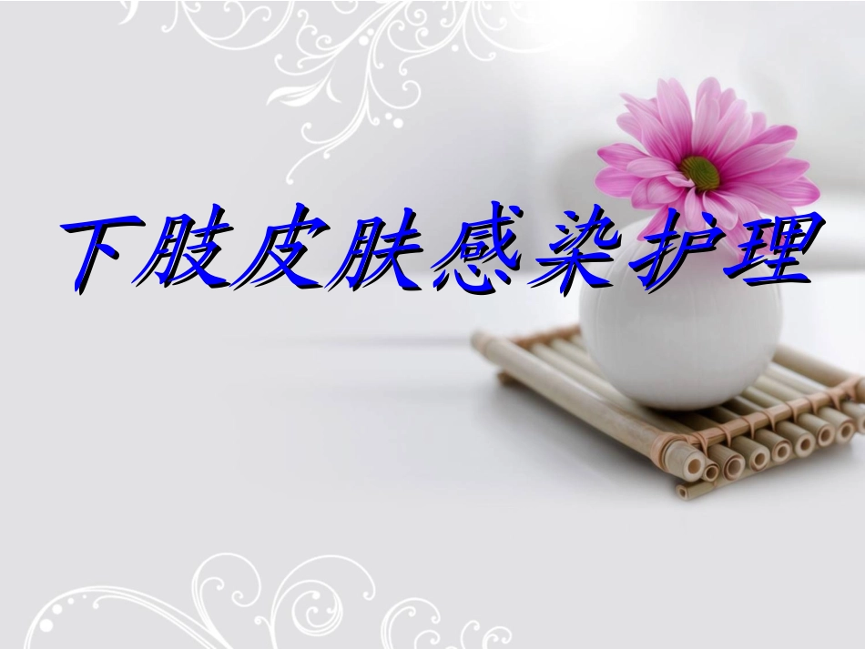 下肢皮肤感染PPT培训课件_第1页