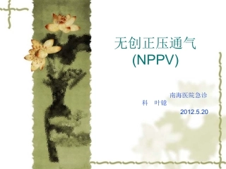 无创通气详解PPT培训课件