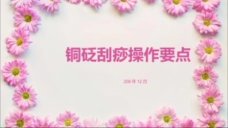 铜砭刮痧操作PPT培训课件