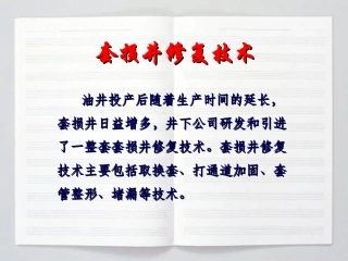 套损井修复技术PPT培训课件