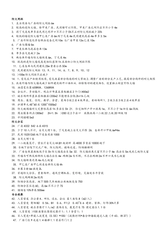 2024年注册消防工程师消防数字总结