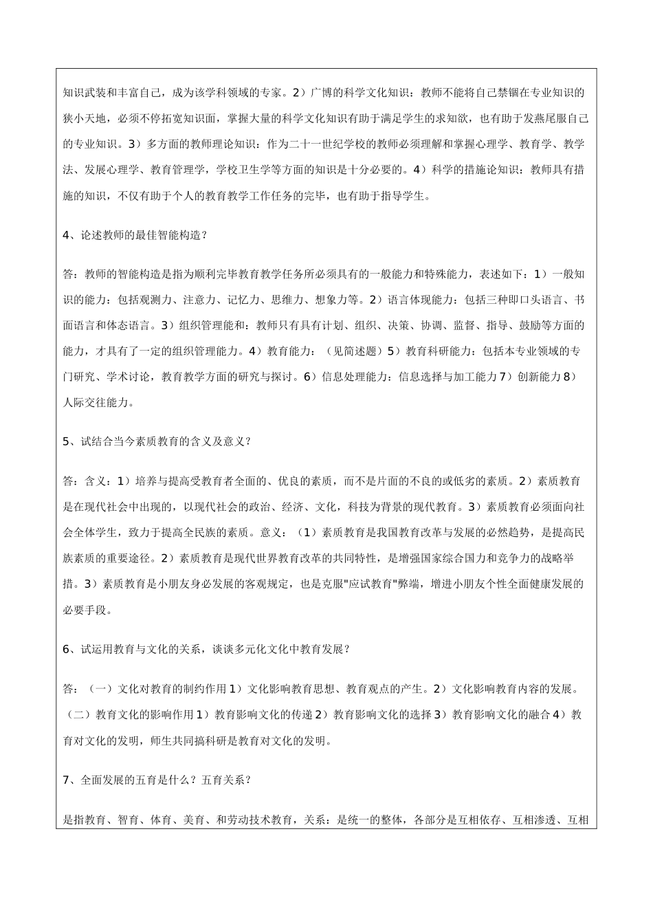 2024年最新高校教师资格证考试题库_第2页