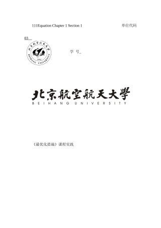 2024年最优化方法大作业
