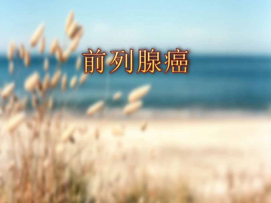 前列腺癌查房PPT培训课件_第1页