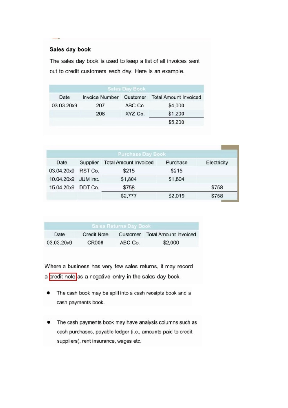 2024年ACCA考试F3知识点汇总_第2页