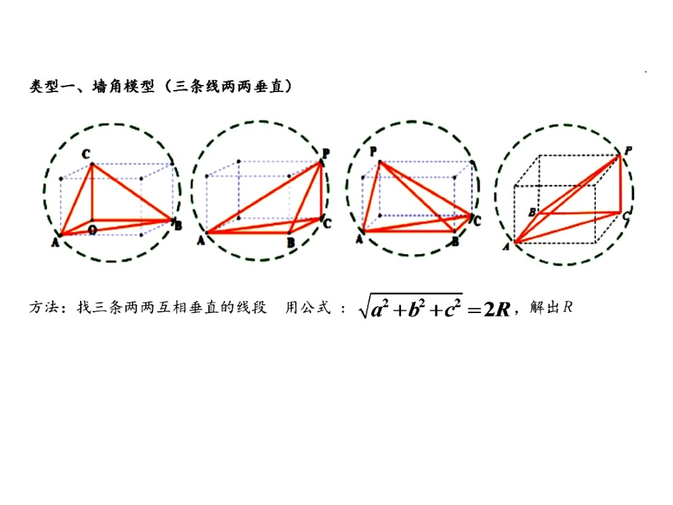 内切球与外接球PPT培训课件_第3页