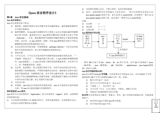 2024年java自学考试复习资料
