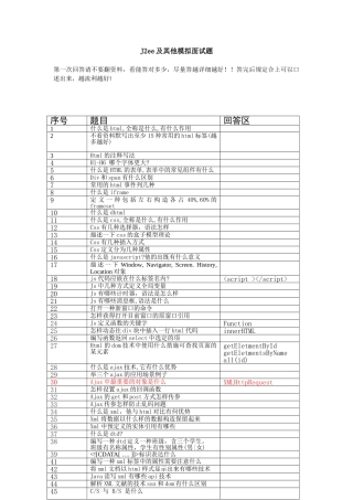 2024年jee及其他面试模拟题