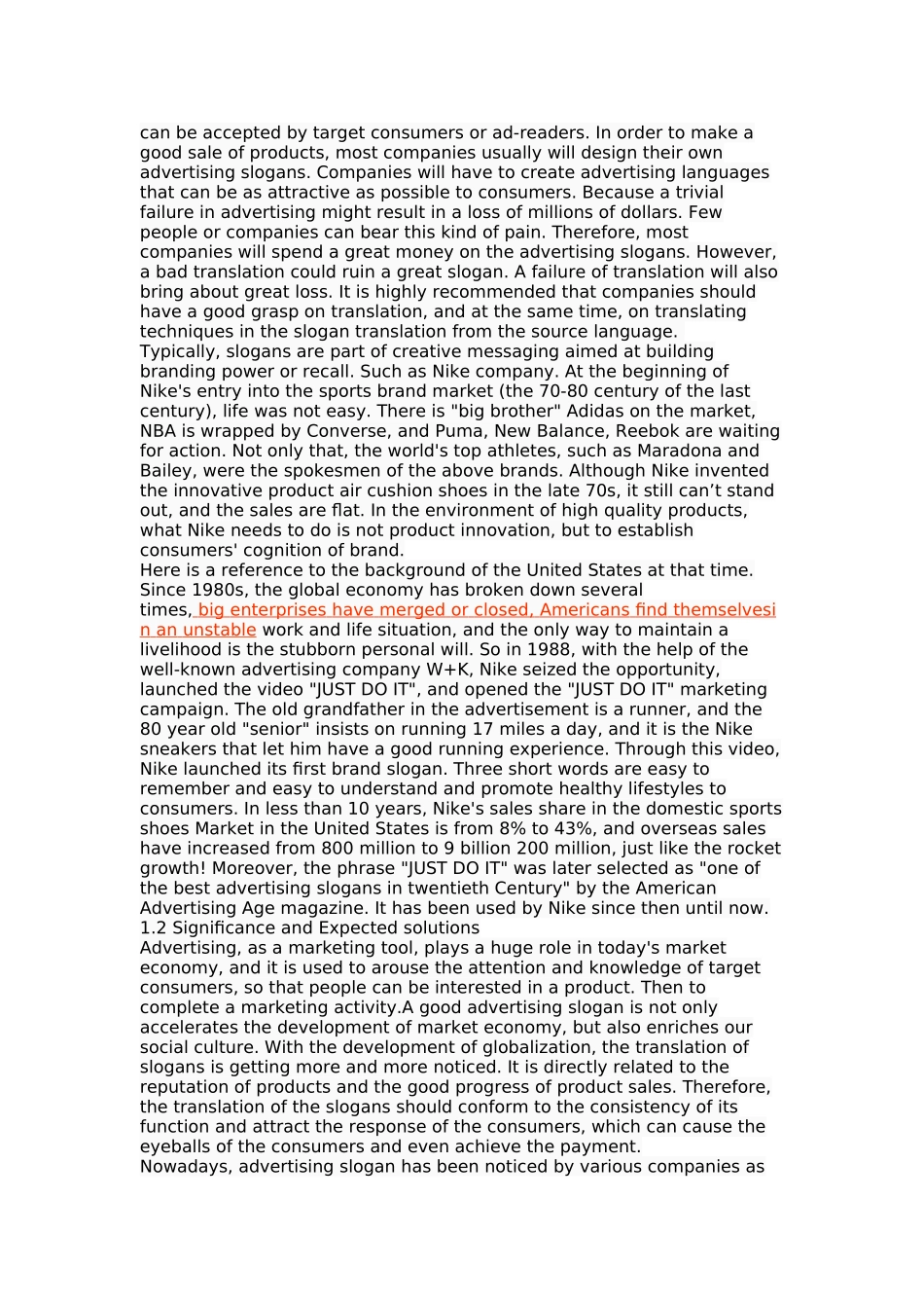 功能对等理论下英语广告口号汉译策略研究_第3页