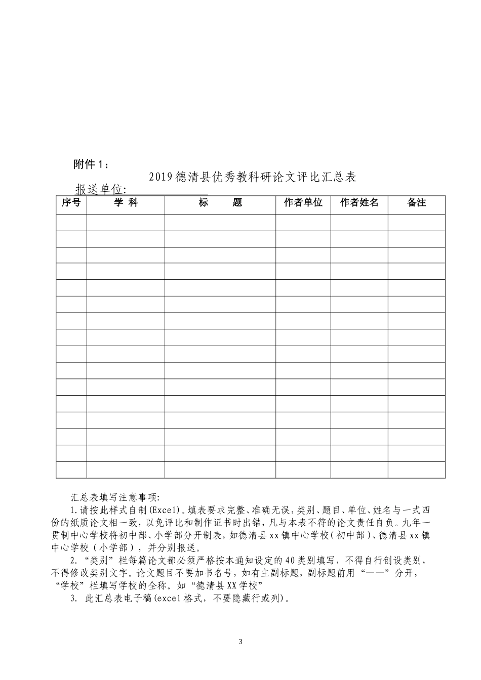 关于组织德清县2019年优秀教科研论文评比的通知(1)_第3页