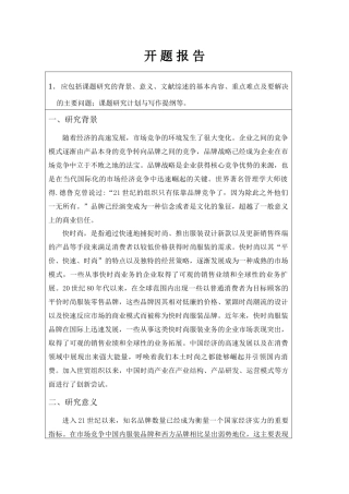 开题改2-HM广告策略研究