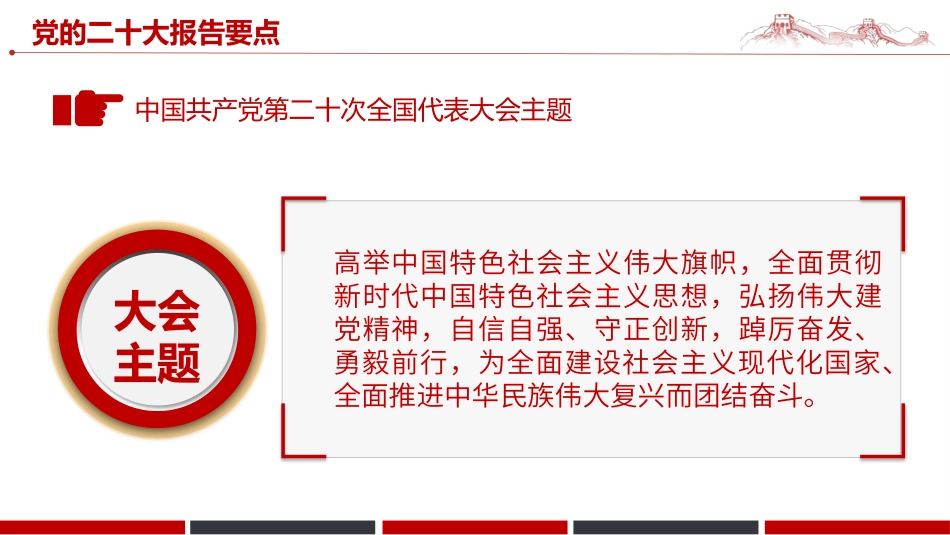 二十大报告要点学习PPT模板_第3页
