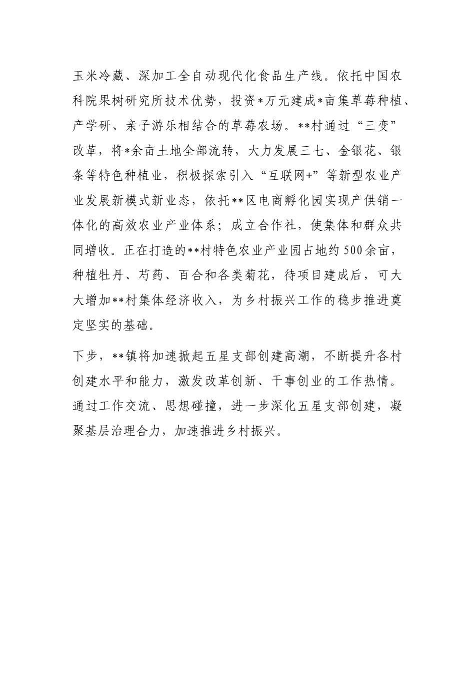 基层“五星”支部创建工作汇报材料_第3页