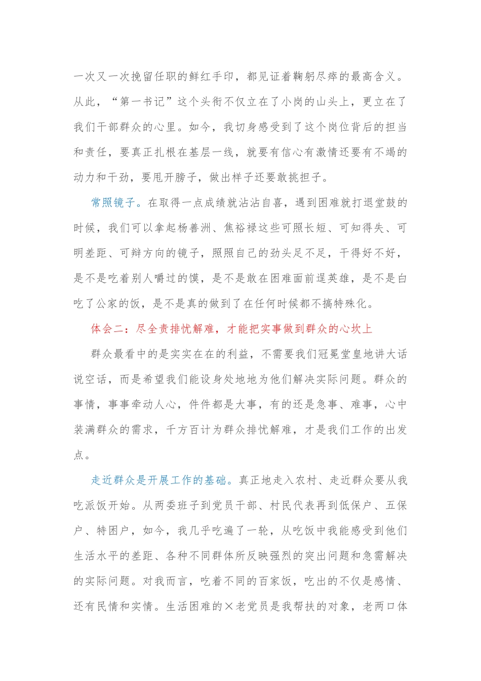 挂职驻村第一书记工作感悟_第2页