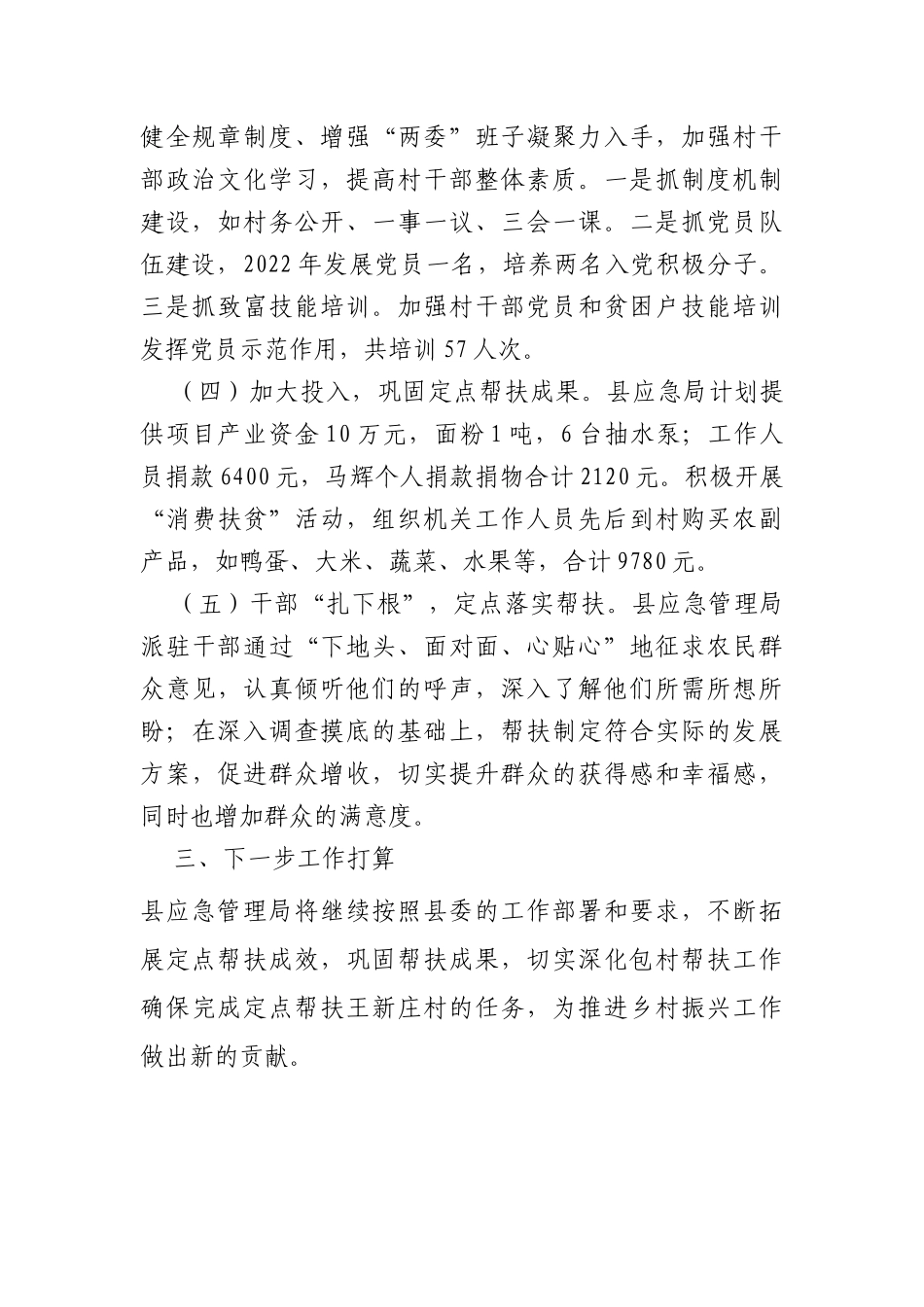 县应急管理局落实乡村振兴工作总结_第2页