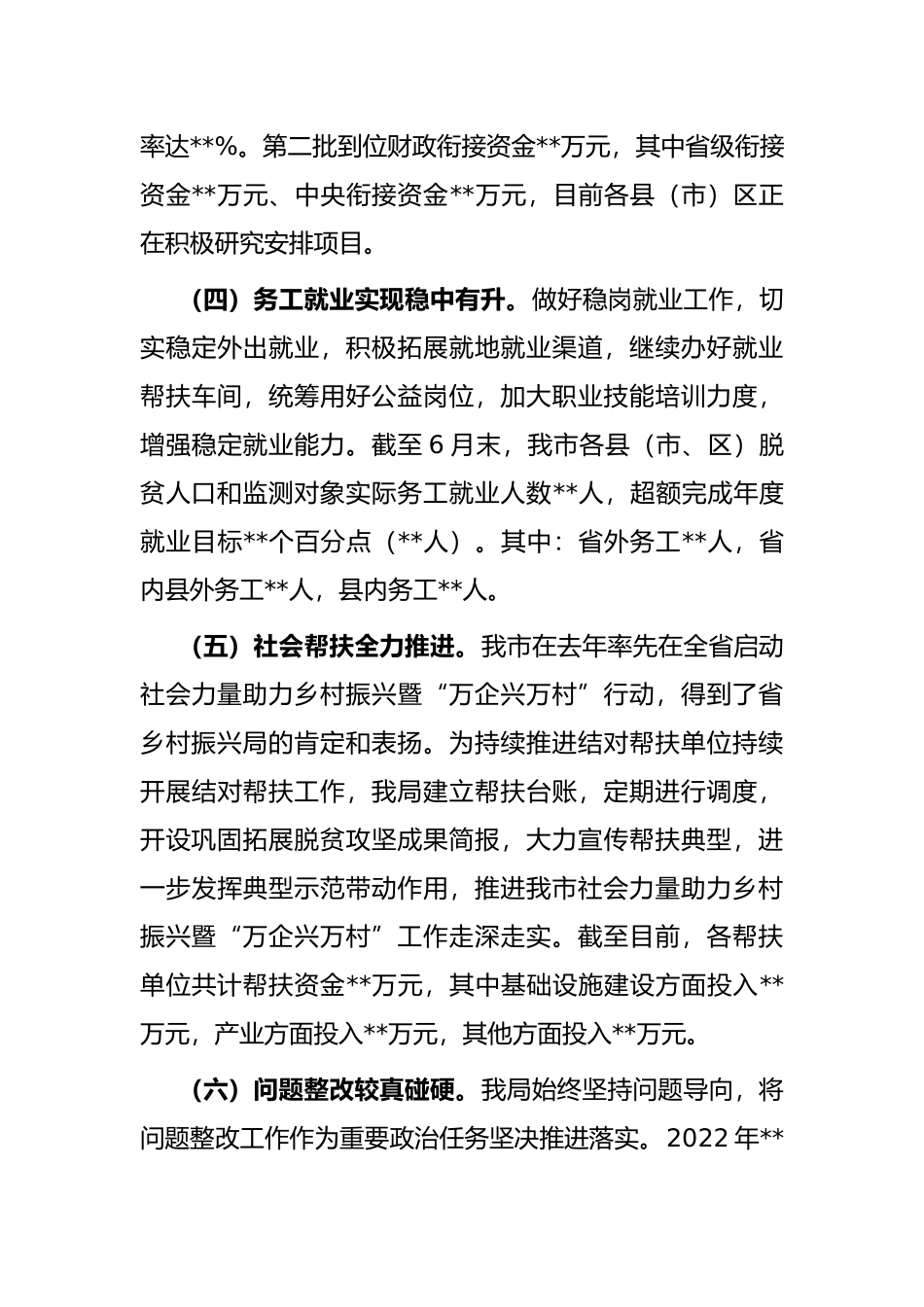 乡村振兴局上半年重点工作总结_第3页