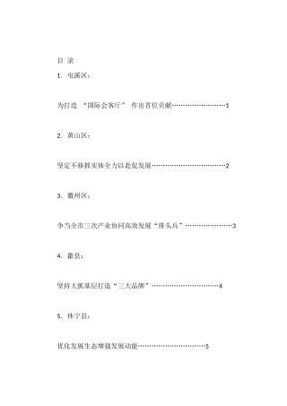 （17篇）黄山市持续深化“一改两为”全面提升工作效能大会发言材料汇编