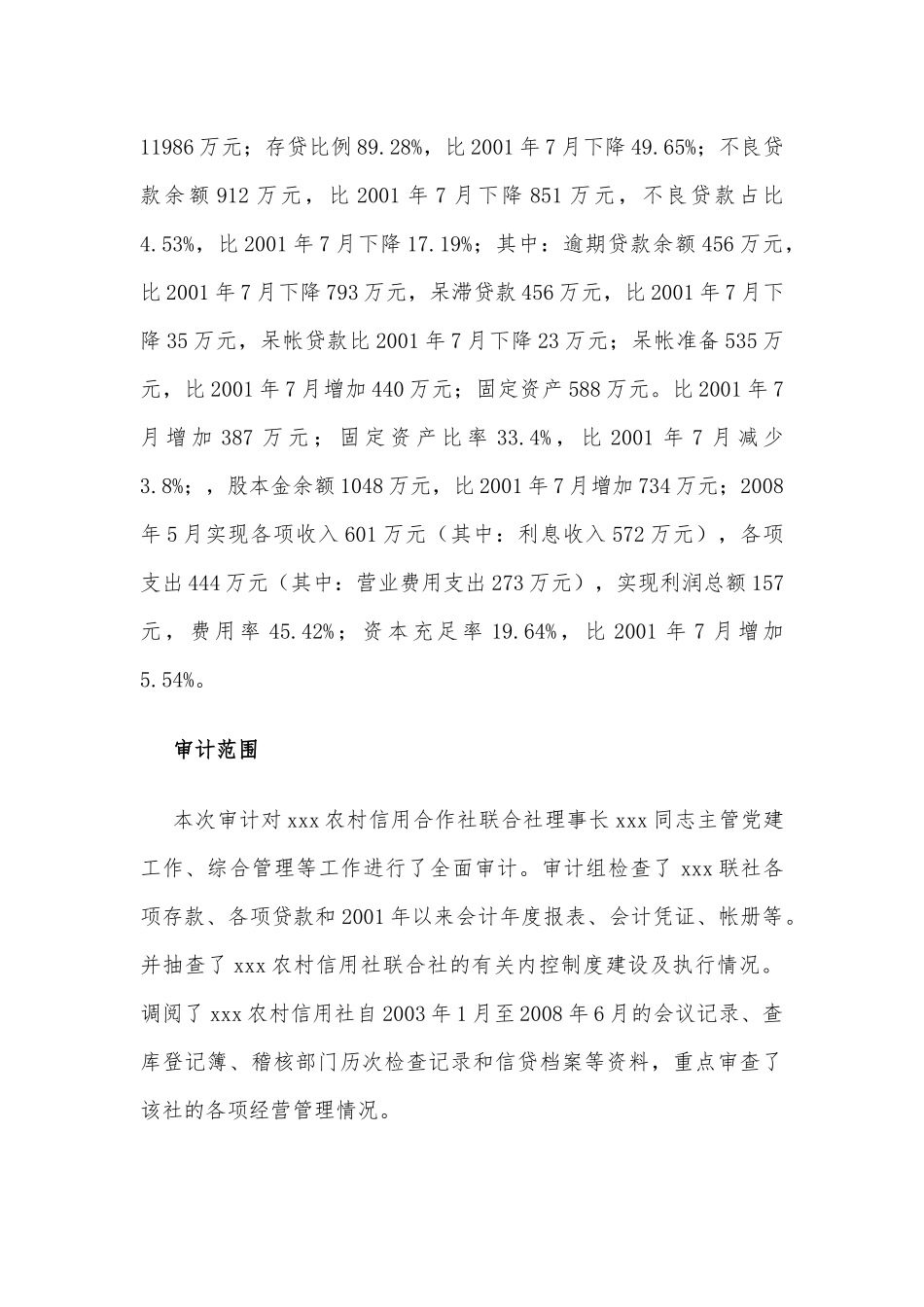 领导离任审计报告(8篇)_第3页