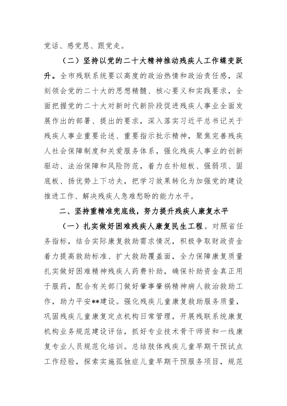 XX市残联2023年工作要点_第2页