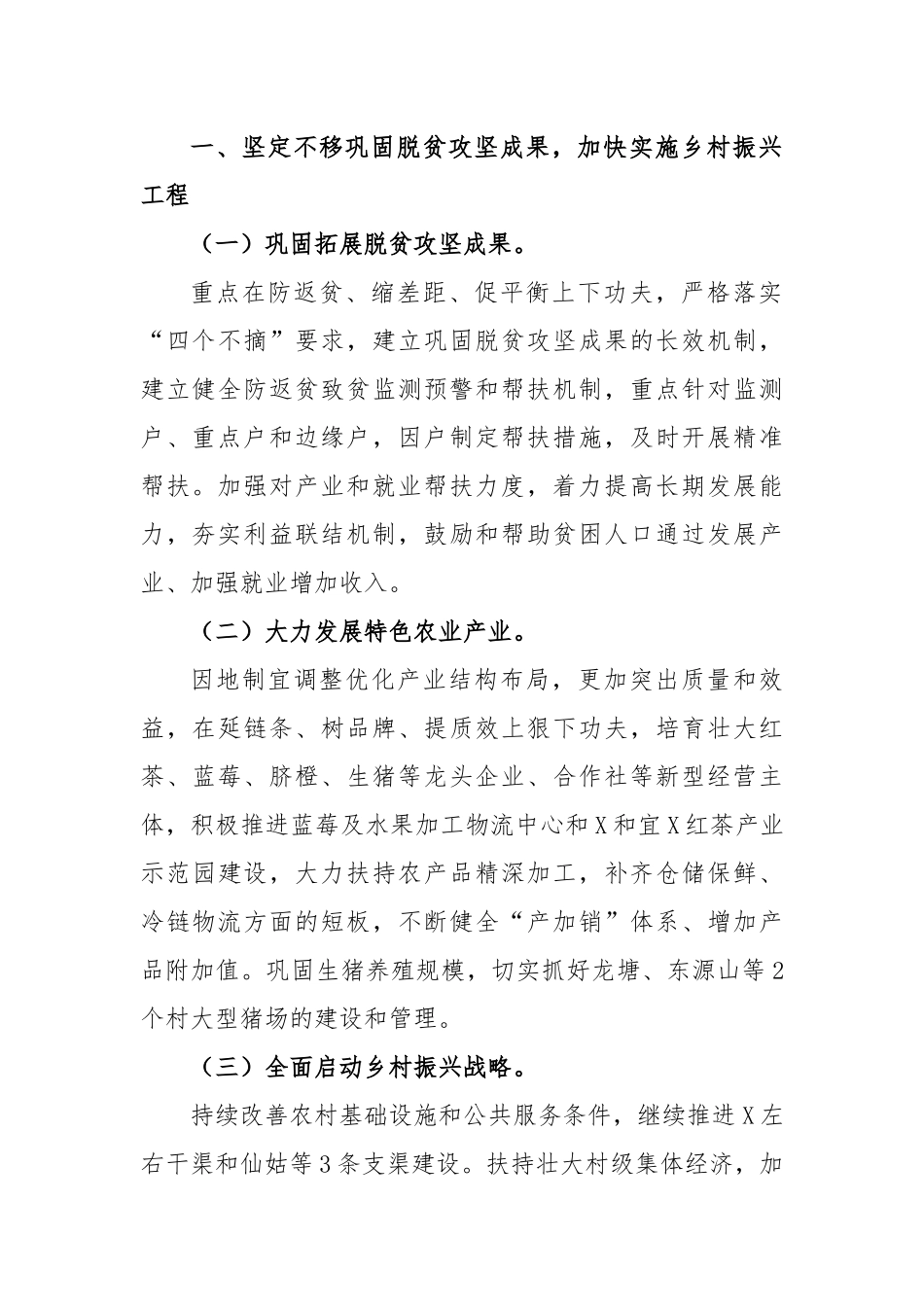 XX镇2023年政府工作要点_第2页