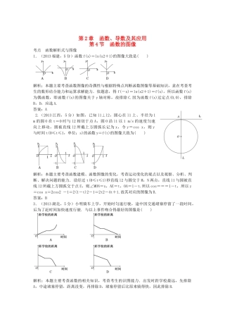 （5年高考真题备考题库）高考数学一轮复习 第2章 第4节 函数的图像 文 湘教版 