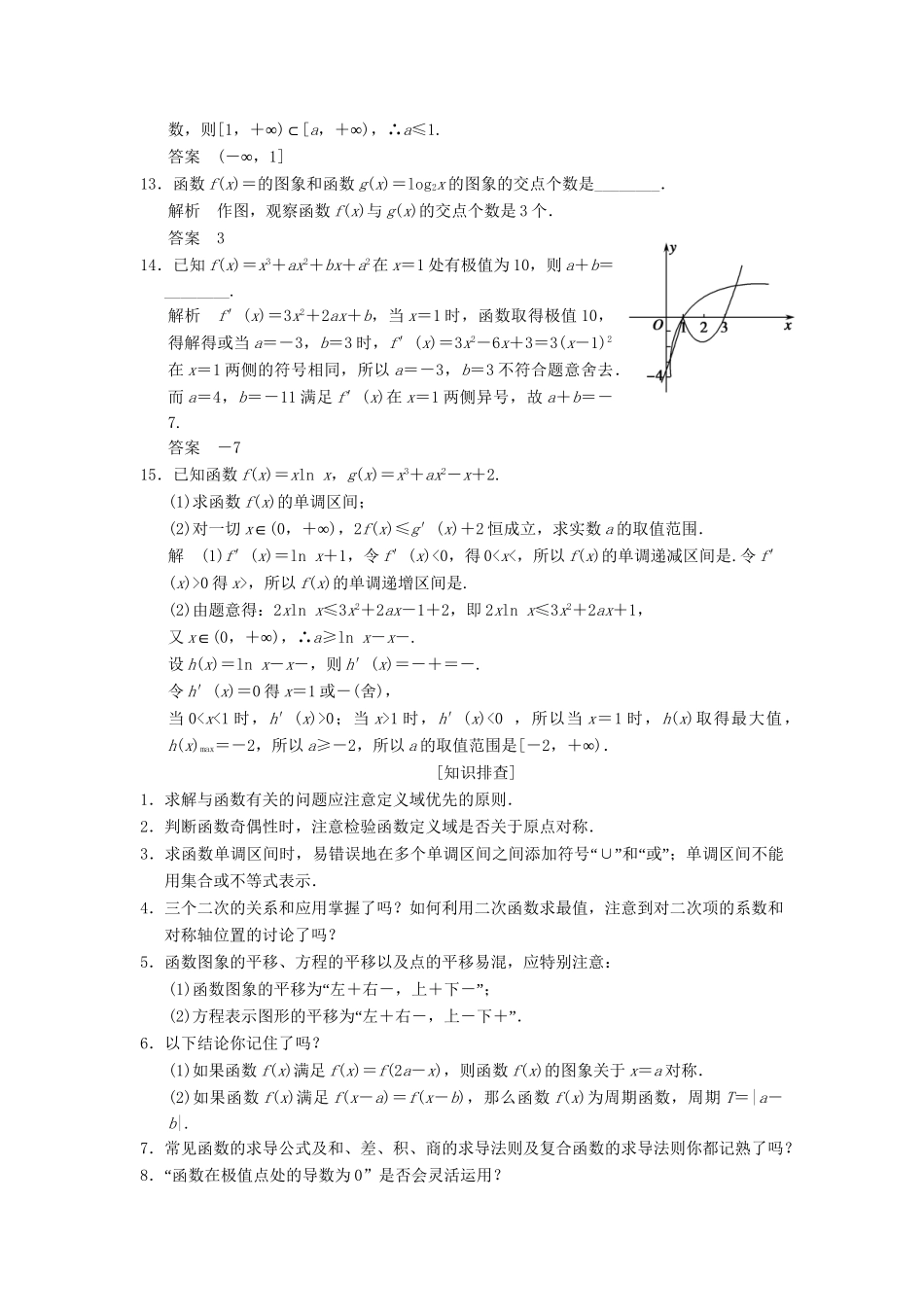 高考数学二轮复习简易通 函数与导数 倒数第9天 理科_第3页