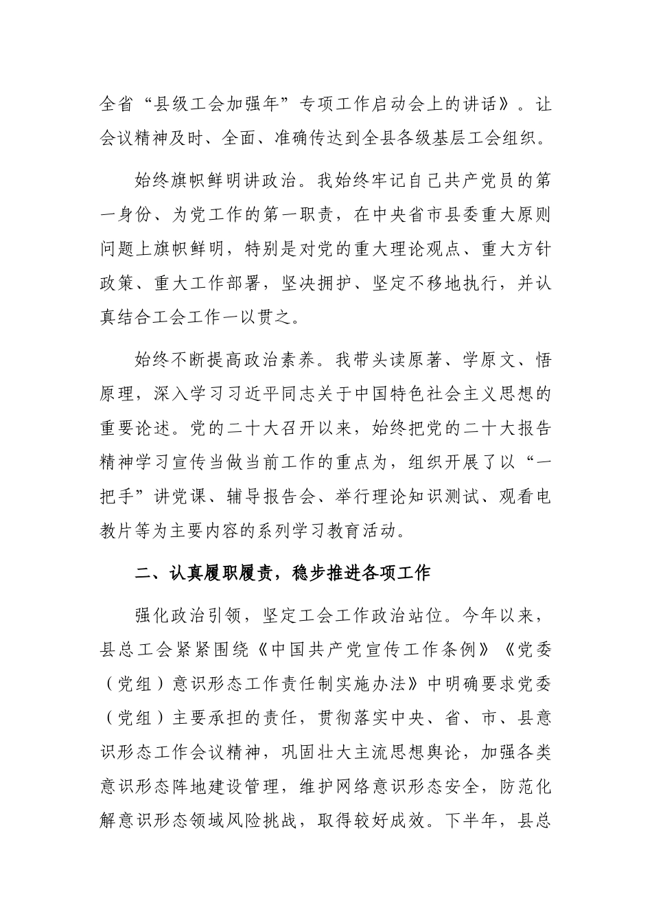 党组书记、副主席2022年述法报告_第2页