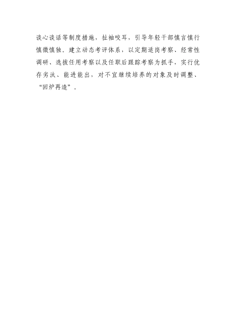 年轻干部培养选拔经验交流材料_第3页