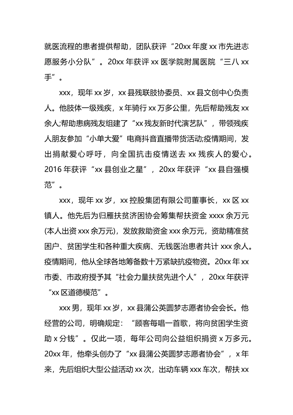 道德模范先进事迹材料汇编（5篇）_第3页