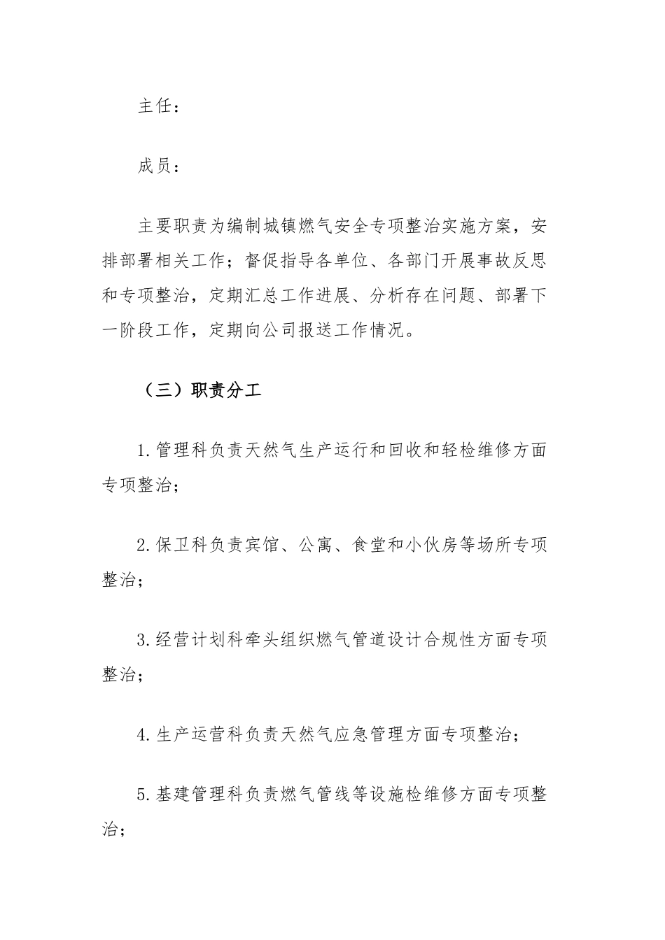 公司城镇燃气安全专项整治实施方案_第3页