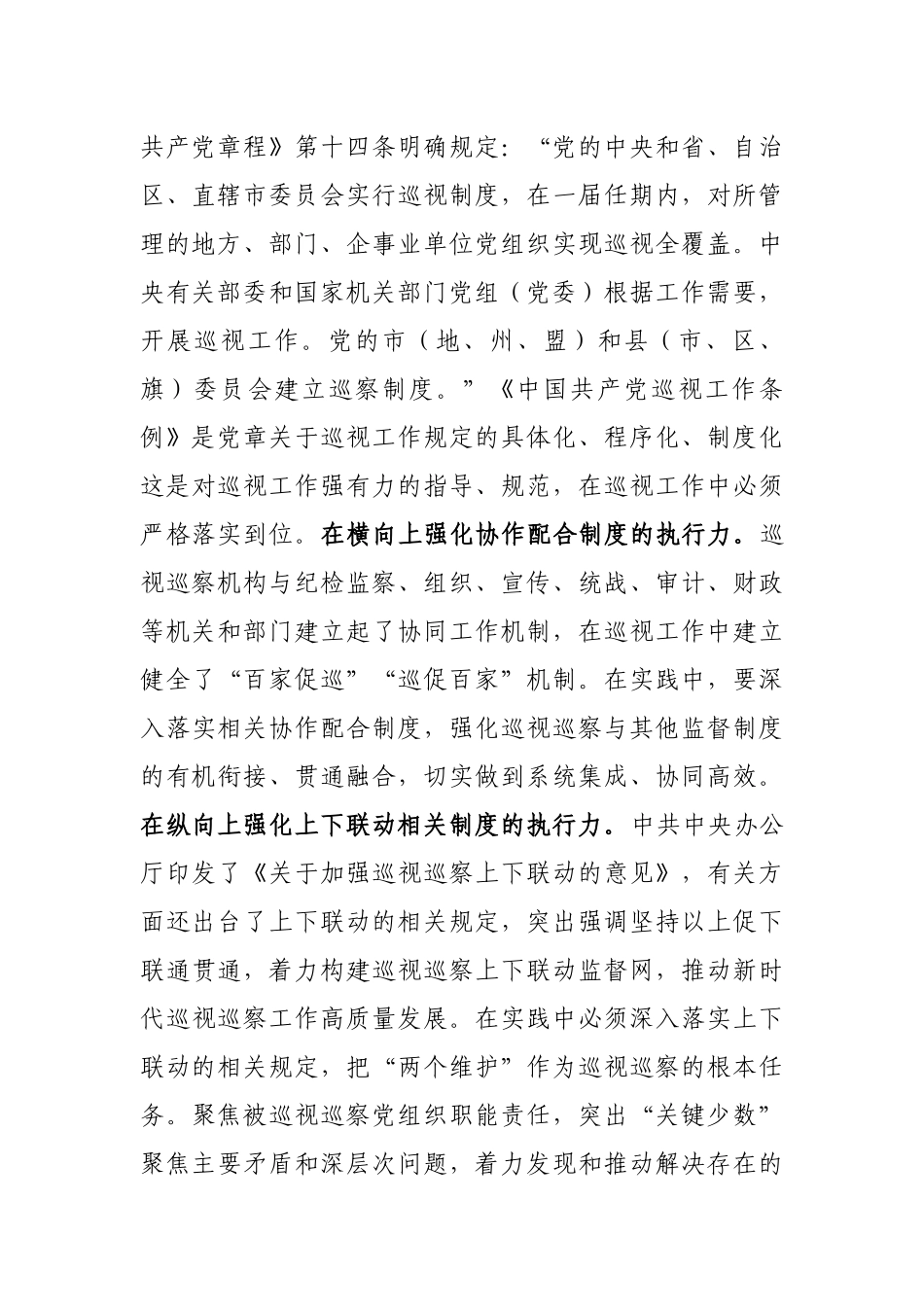 在全市巡察工作座谈会上的交流发言：锻造巡视监督利剑 全面提升制度执行质效_第2页