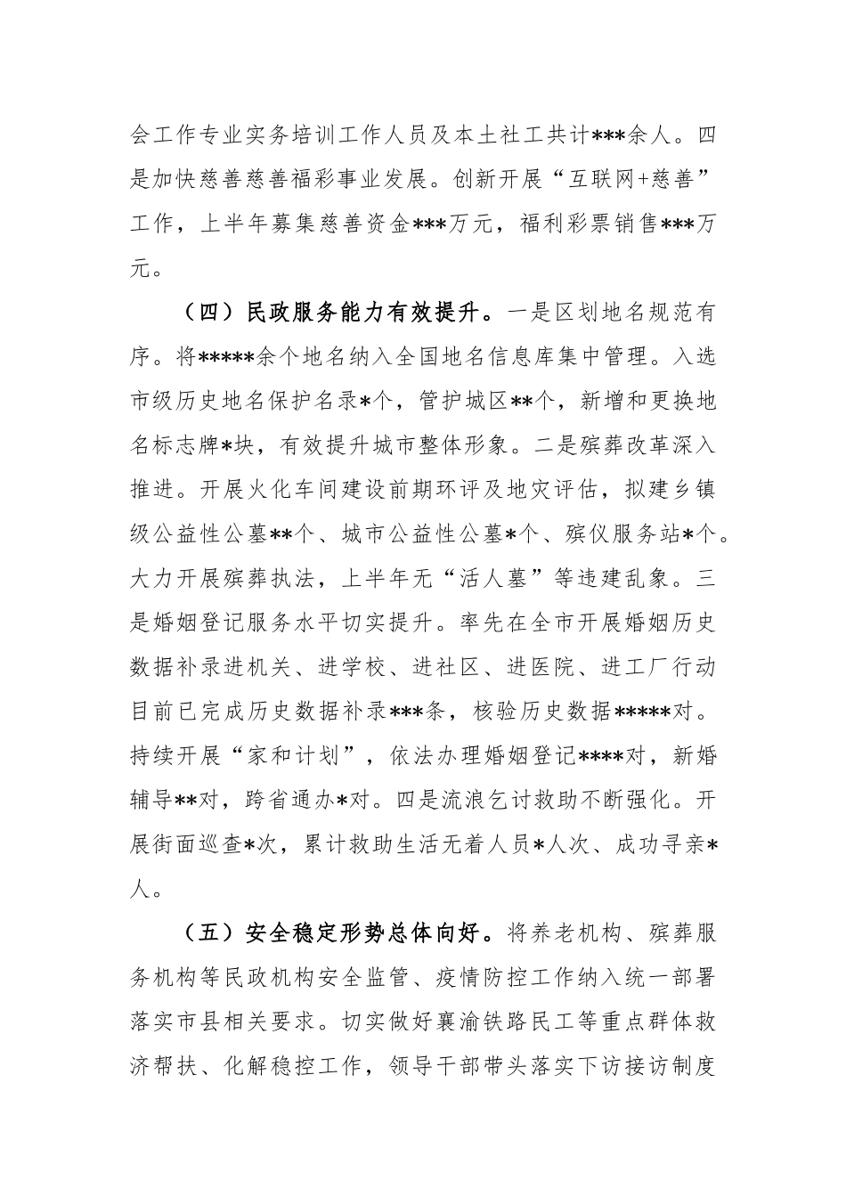 2023年上半年民政局工作开展情况总结_第3页