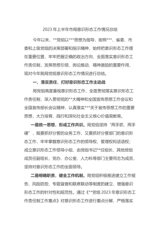 2023年上半年市局yst工作情况总结