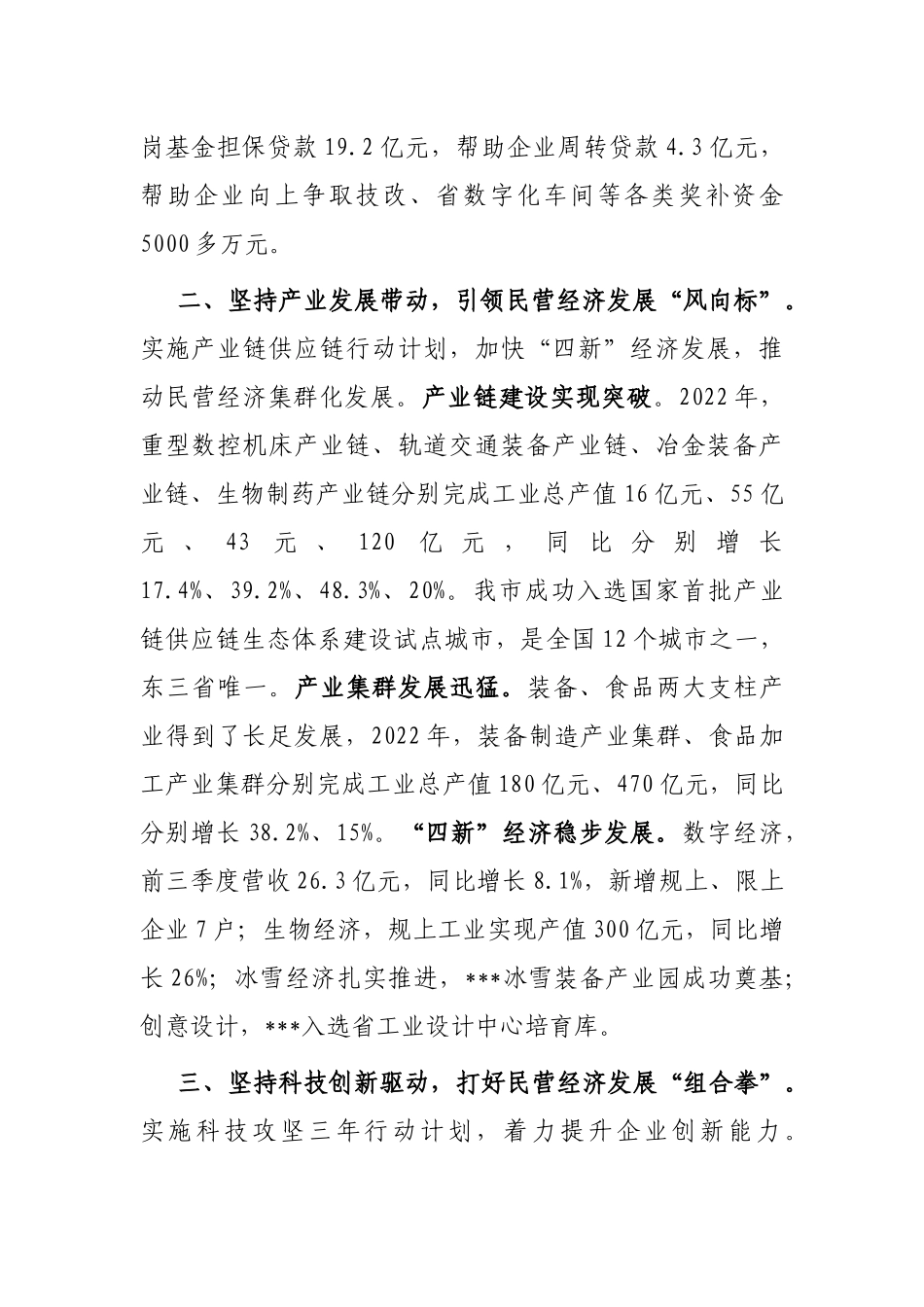 在市民营经济发展大会上的发言：聚力“四个坚持”助推民营经济高质量健康发展_第2页