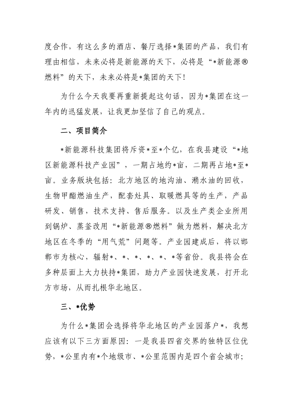 招商分局局长在集团新能源项目品鉴会上致辞_第3页