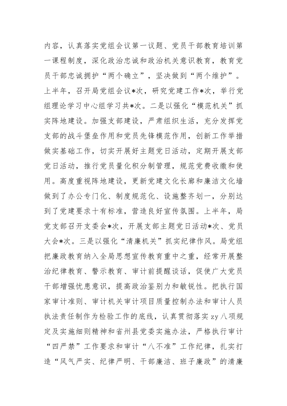 2023年审计局上半年工作总结及下半年工作计划_第2页