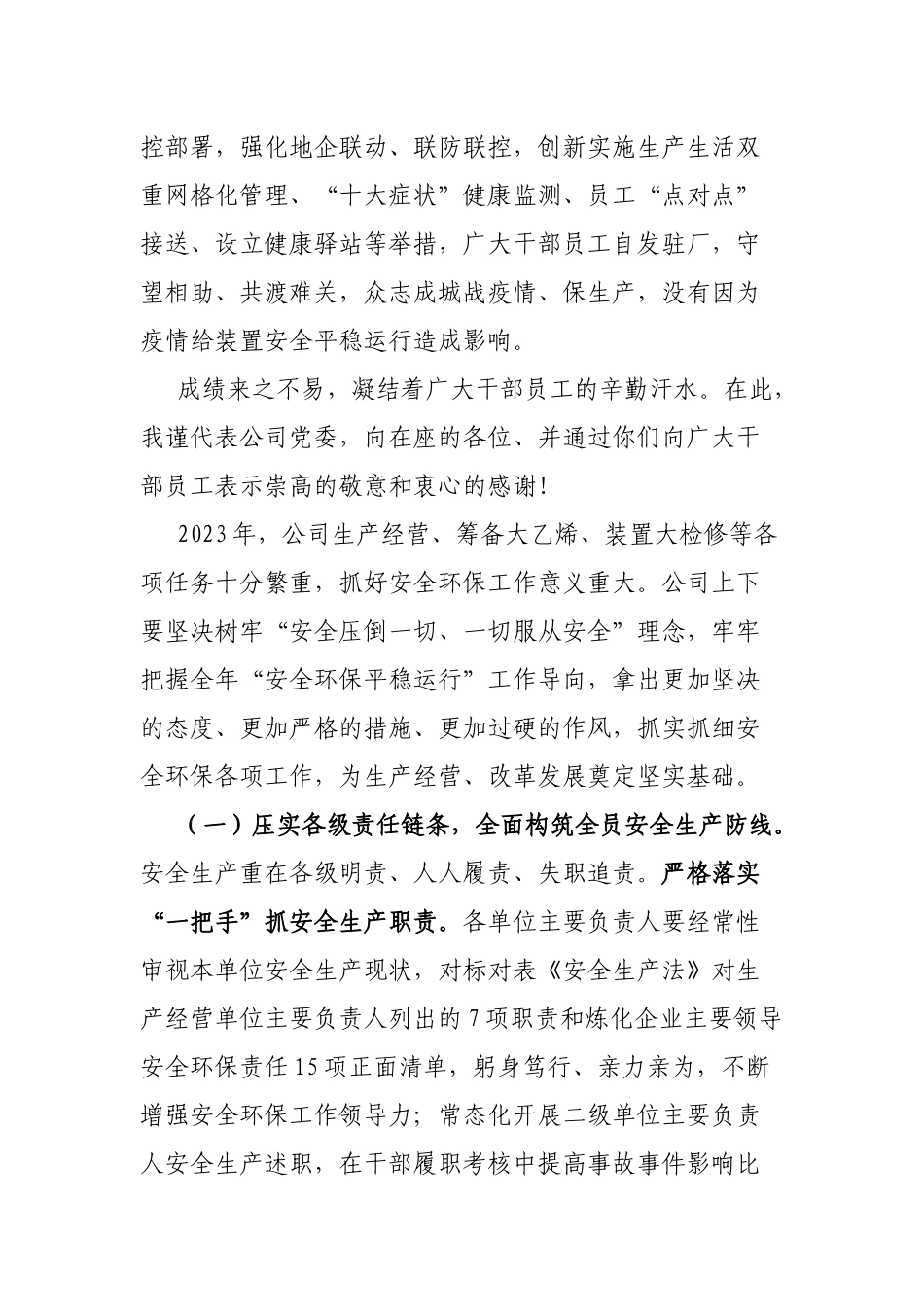 国企2023年安全环保大会报告讲话_第3页