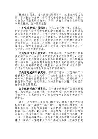 支部主题党日活动发言材料（二十大报告，党章，二十届一中全会重要讲话精神）