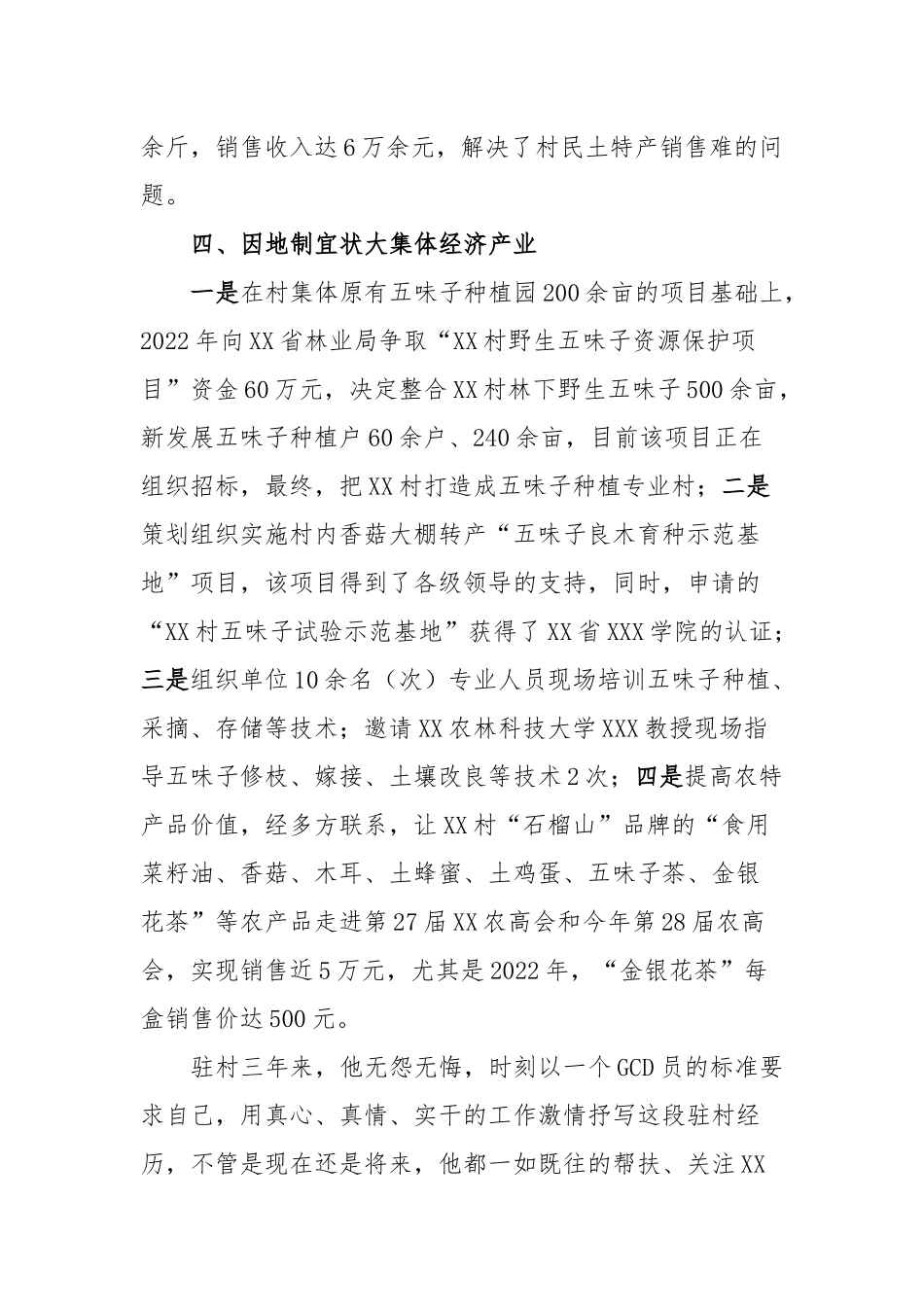 驻村第一书记个人先进事迹_第3页