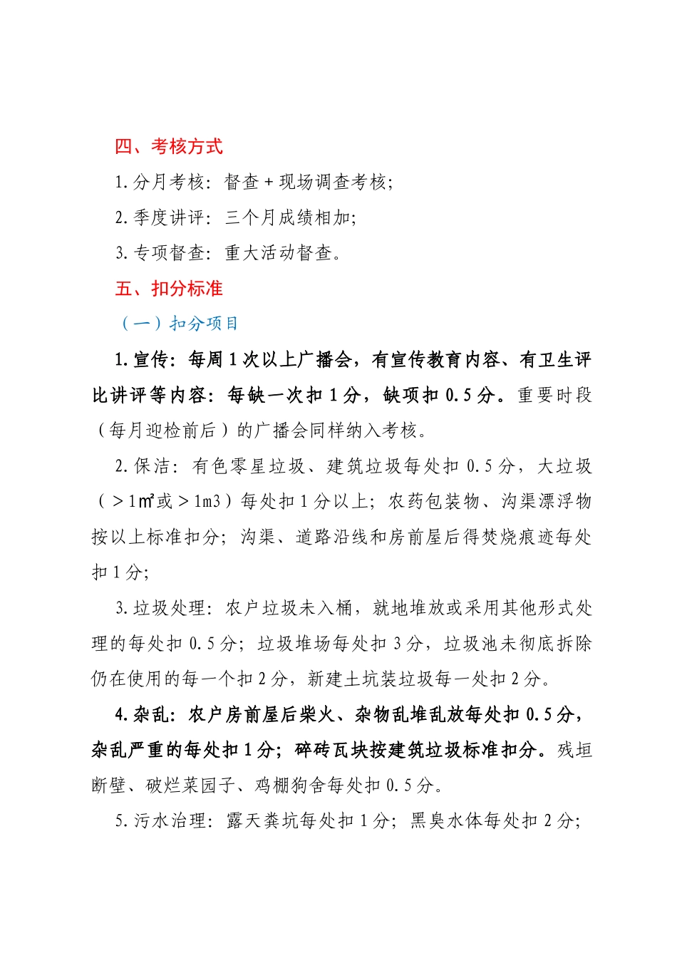 XX镇2023年人居环境整治考核方案_第3页