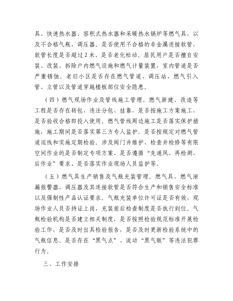 县城镇燃气安全专项整治工作方案_第3页