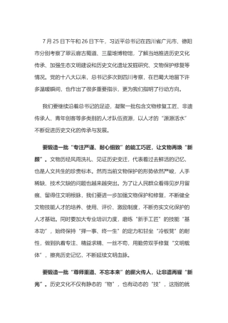 学习总书记视察四川体会之五