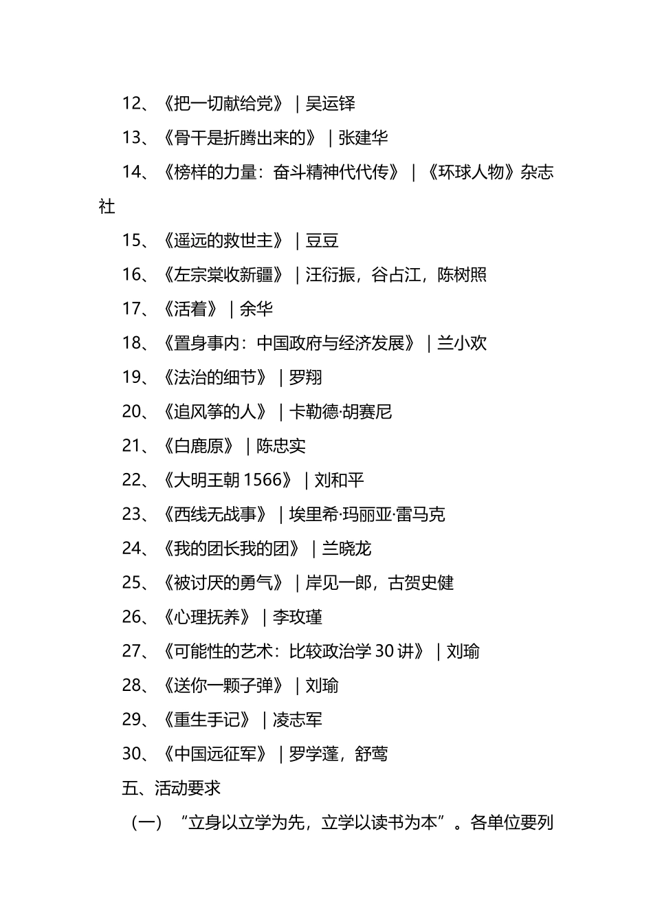 “书香伴成长”好书荐读活动方案_第3页