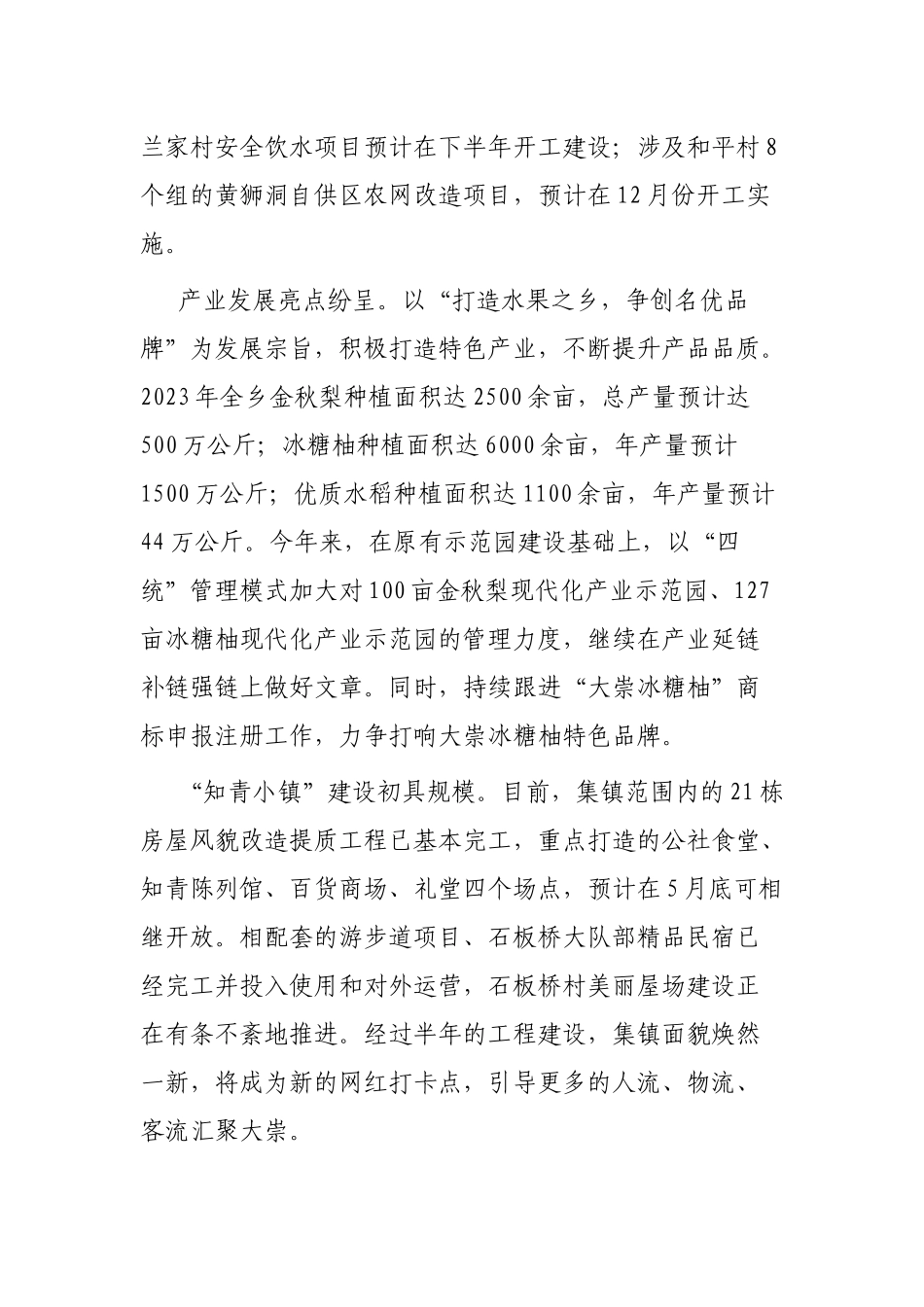镇政府2023年上半年工作总结及下半年目标任务和工作安排_第2页