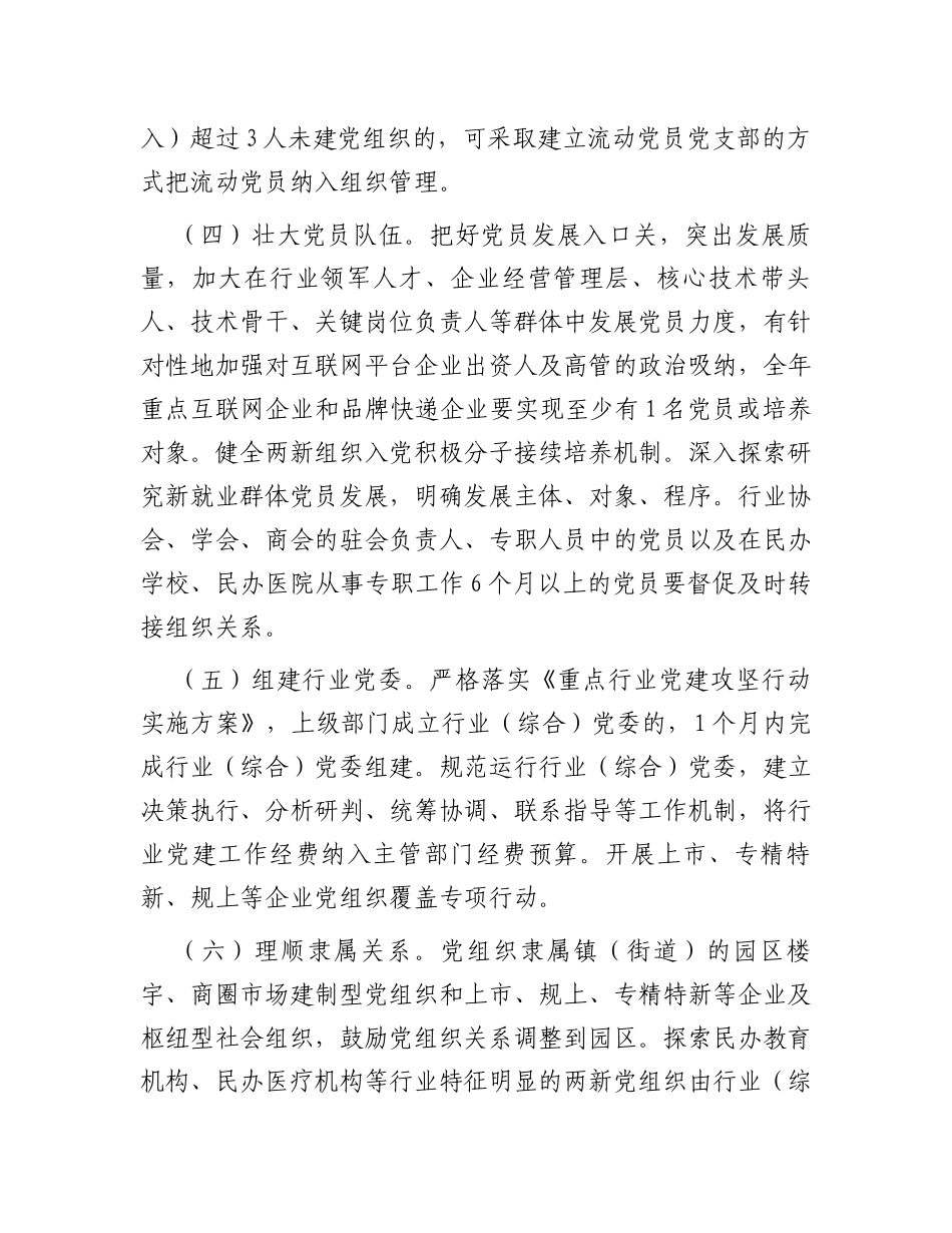 2023年全县两新组织“两个覆盖”提质增效工作方案_第3页