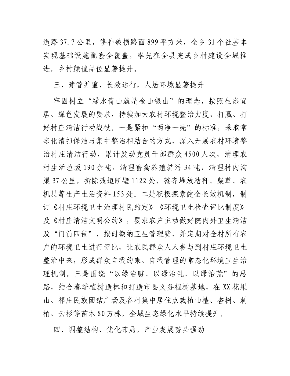 乡政府关于乡村振兴战略工作的情况汇报_第3页